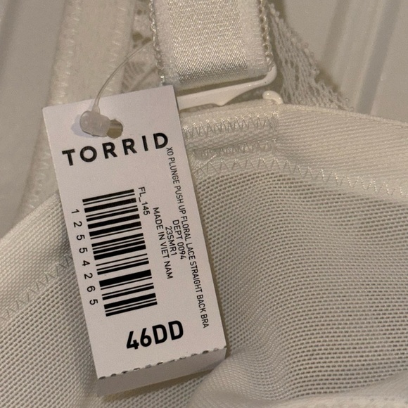 Cream Lace Full-Coverage Bra with Adjustable Straps - Picture 6 of 13